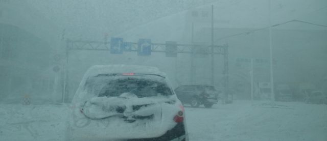 大雪での車の運転